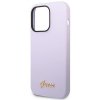 Guess GUHCP14XSLSMU iPhone 14 Pro Max 6,7 fioletowy/purple hard case Silicone Vintage Gold Logo